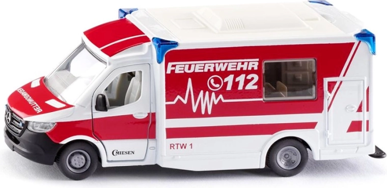 Siku karetka MERCEDES-BENZ Sprinter typ C ze światłem i syreną
