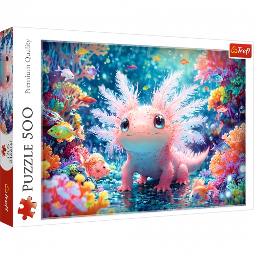 Puzzle 500 elementów – axolotl Trefl