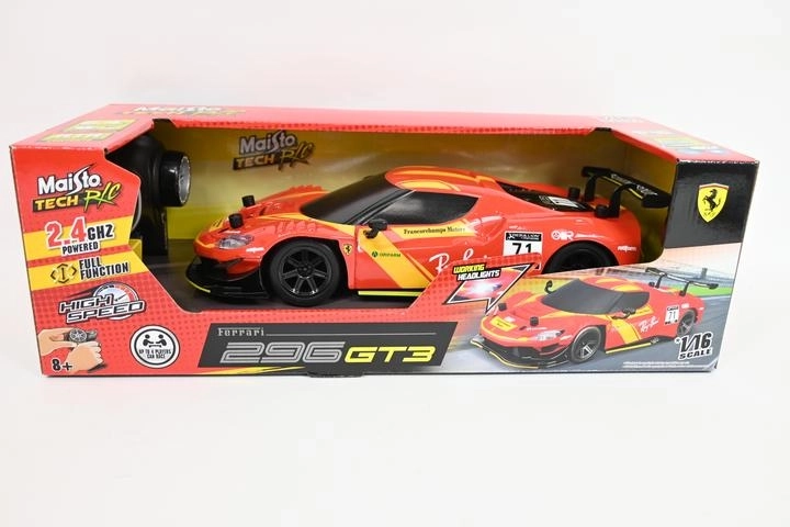 Maisto RC Ferrari 296 GT3 sterowane zdalnie 1:16