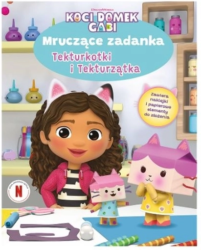 Koci domek Gabi – mrucz…: kartonowa książka aktywnościowa dla dzieci