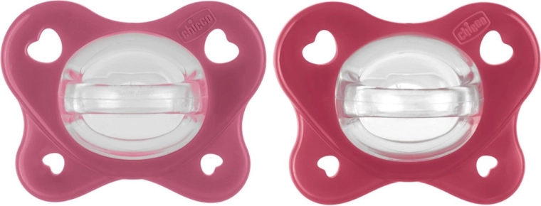 Chicco PhysioForma Dual Soft smoczki różowe 16–36 mies., 2 szt.
