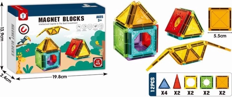 Magnetyczny zestaw konstrukcyjny 3D – karmnik dla ptaków