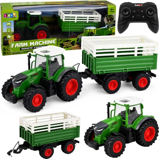 Traktor zdalnie sterowany z wywrotką 1:24 ze światłami