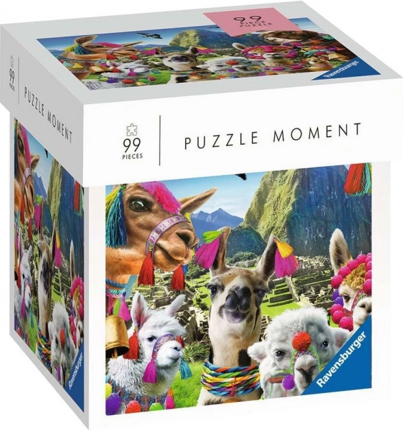 Ravensburger Puzzle Moment – lama, 99 elementów