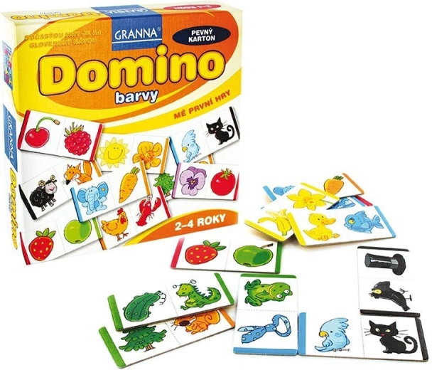 Granna domino kolory – moja pierwsza gra dla dzieci