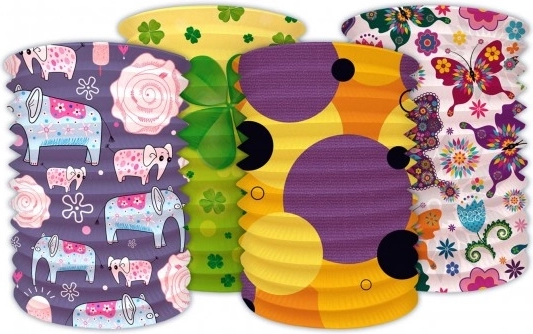 Papierowy lampion walec na karnawał