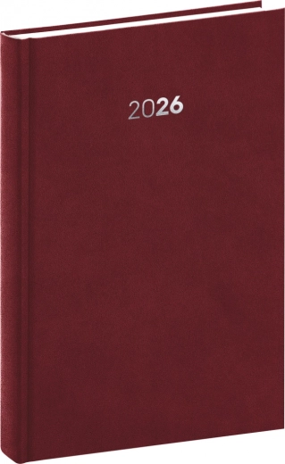 Dzienny dziennik Balakon 2026 bordowy