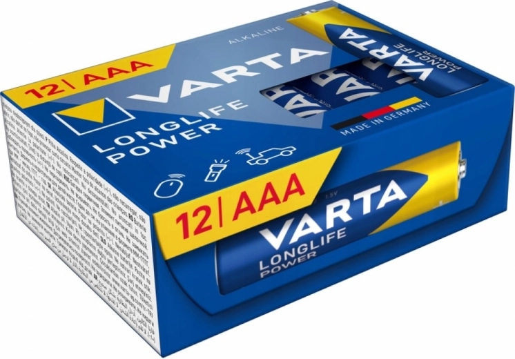 Baterie alkaliczne AAA VARTA Longlife Power, 12 szt.