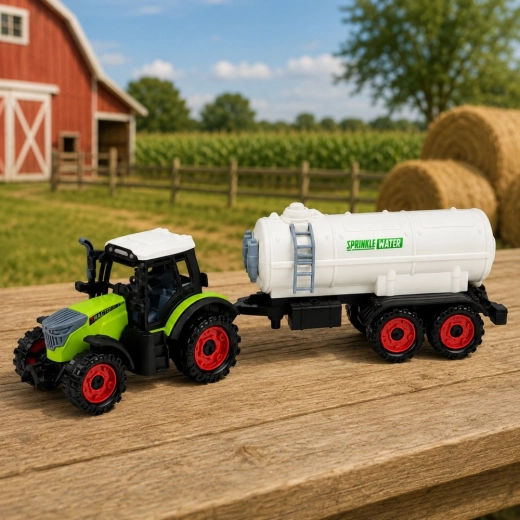 Imponujący zestaw traktor + przyczepa