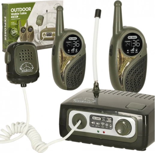 Zestaw Dziecięcy Walkie Talkie z jednostką centralną Explorer