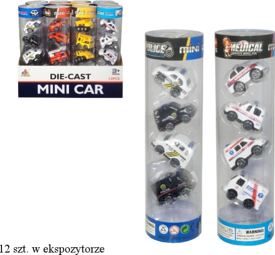 Mini autka w tubie (budowlane lub ratunkowe) - 1 sztuka