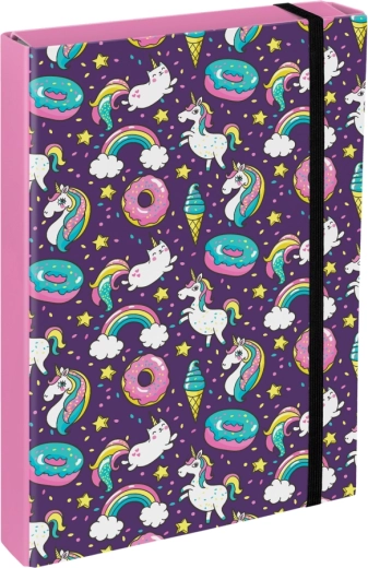 Teczki na zeszyty szkolne A4 Jumbo z motywem Jednorożca BAAGL