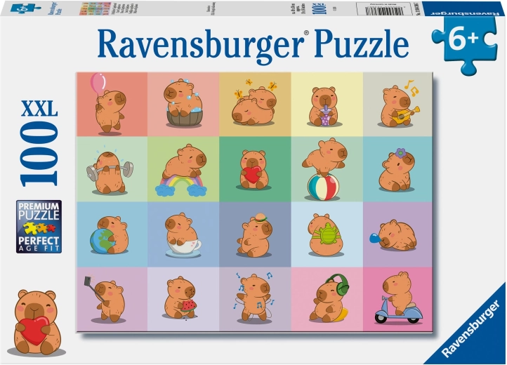 Puzzle Ravensburger kapibara, 100 elementów