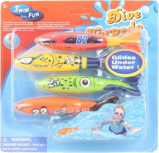 Wodne rakiety do nurkowania dla dzieci – zestaw 4 szt.