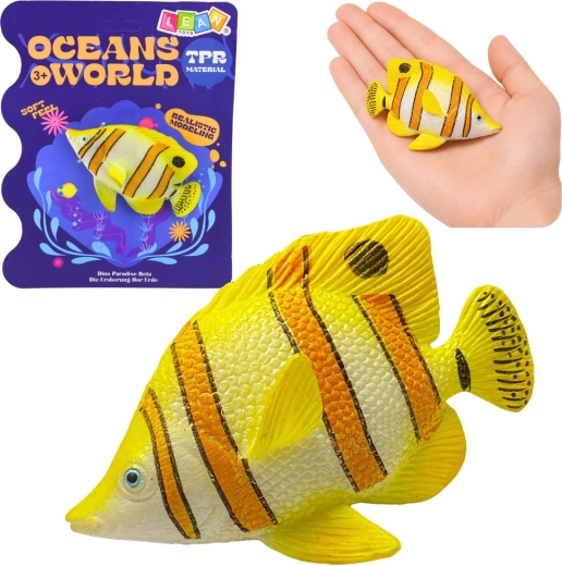 Realistyczna gumowa figurka ryby motylka miedzianego 10,5 cm