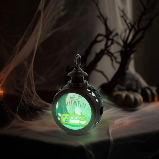 Wisząca dekoracja LED na Halloween w kształcie dyni