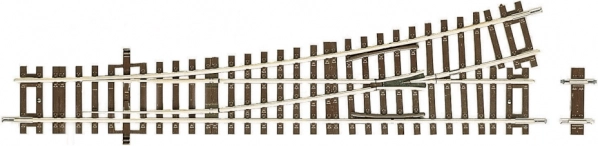 Roco Line prosta zwrotnica lewa