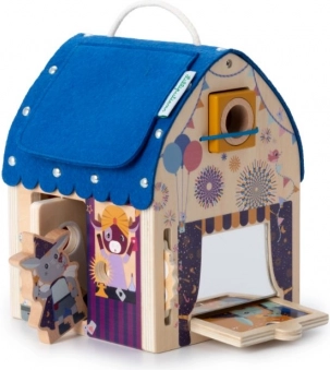 drewniany domek z iluzjami optycznymi Lilliputiens