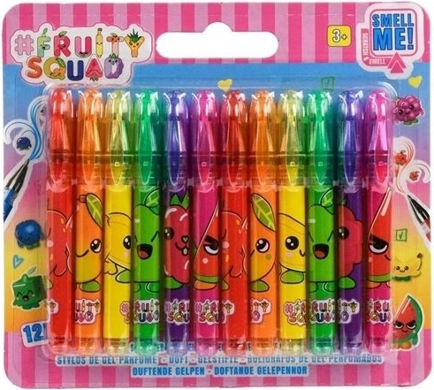 Fruity Squad pachnący zestaw mini długopisów żelowych (12 szt.)