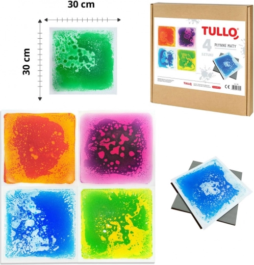 Pluszowe sensoryczne podkładki Tullo - 4 sztuki