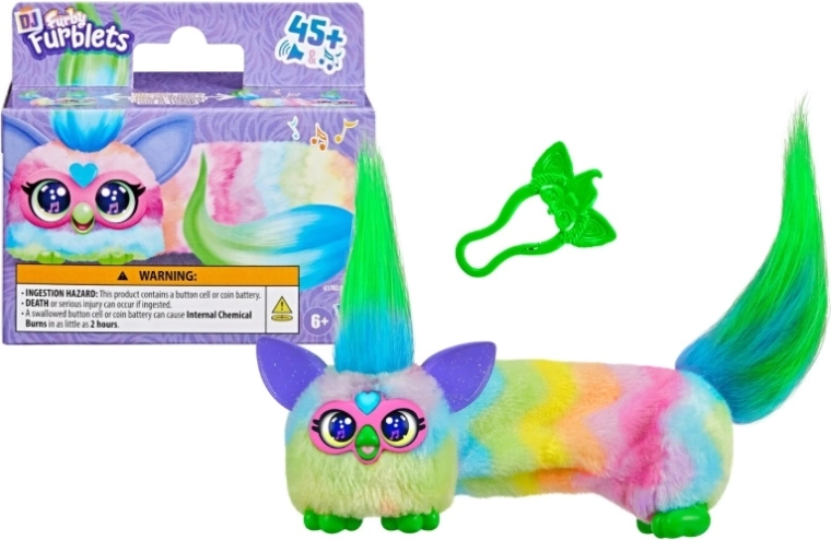 Furby DJ Furblet Can Dee Swirl pluszowa interaktywna zabawka