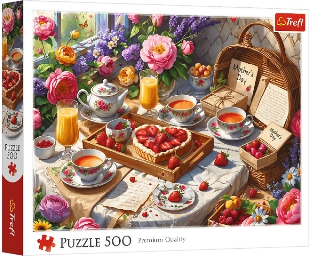 Puzzle 500 Słodkości na Dzień Matki