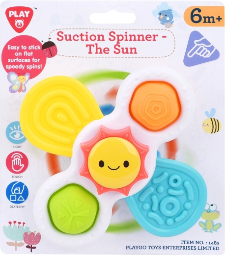 Playgo przyssawny spinner słońce