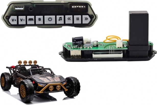 Panel muzyczny 24V do elektrycznych autek LEAN CARS