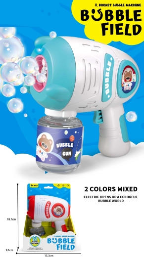 Pistolet do baniek z efektami świetlnymi 80 ml