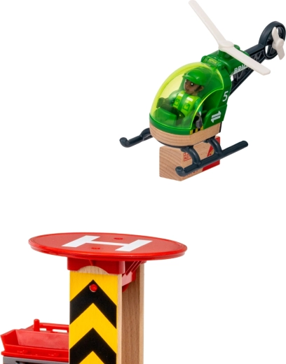 Lądowisko z helikopterem do szybkiego transportu