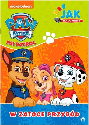 Psi Patrol: Jak malowane – Zatoka Przygód, część 1 – kolorowanka akwarelowa