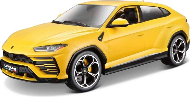 Model Lamborghini Urus w skali 1:18, żółty