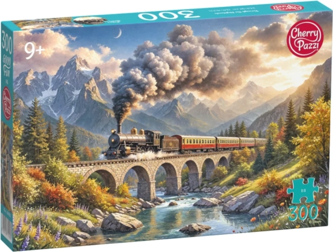 Puzzle Cherry Pazzi Lokomotywa parowa, 300 elementów