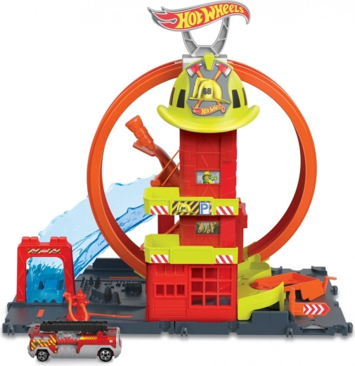 Hot Wheels City super remiza strażacka z pętlą