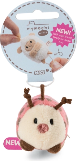 Puszysty brelok biedronka Dozz MyMochi Minis z elastyczną pętelką 5 cm