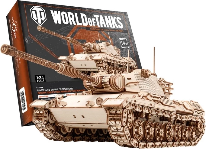 Little Story drewniane puzzle 3D World of Tanks Leopard 1
