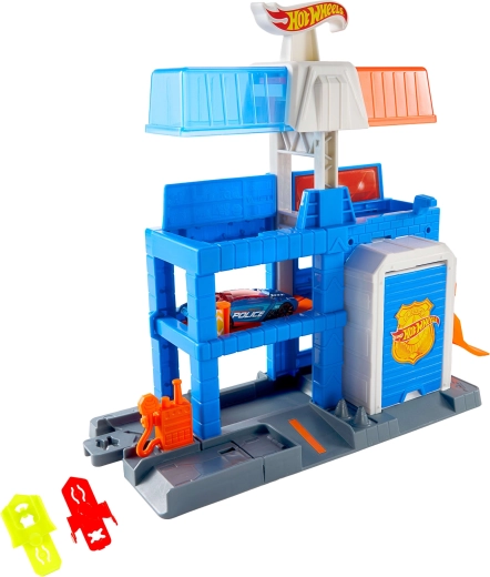 Metalowy radiowóz 1:64 w zestawie