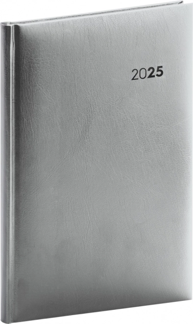Notique tygodniowy terminarz balacron 2025 srebrny 15 × 21 cm