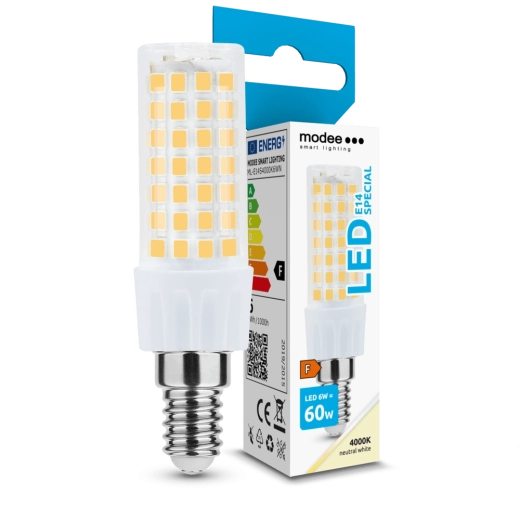 Modee Lighting LED ceramiczna żarówka E14 6 W 4000 K, 600 lm