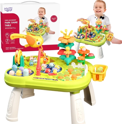 WOOPIE Baby interaktywny edukacyjny stolik Montessori 8 w 1
