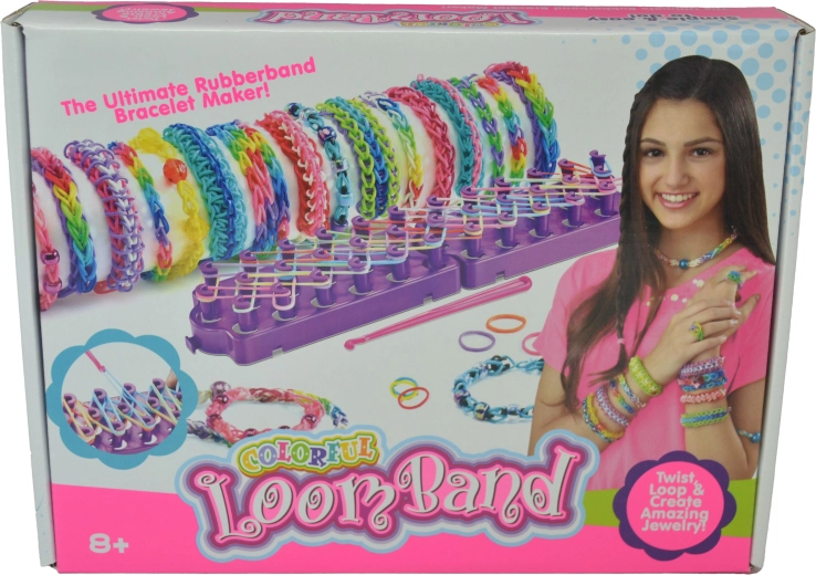 Kreatywny zestaw gumek 1200 szt. z krosnem