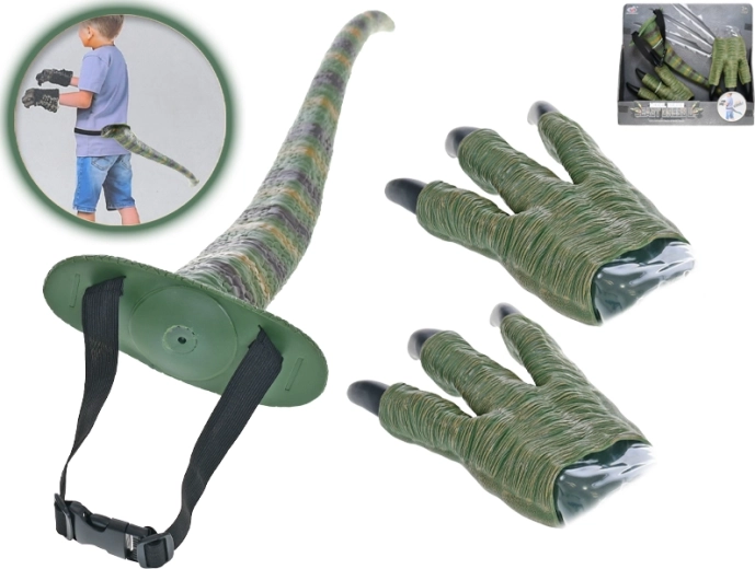 Dinozaurzy ogon i pazury dla dzieci 45 cm
