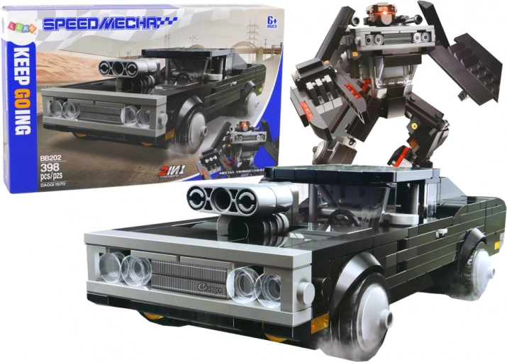 Klocki samochód i robot 2w1, 398 elementów