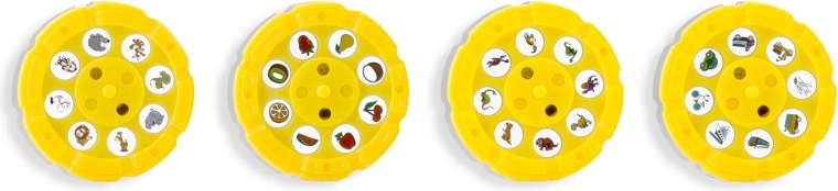 32 obrazki na 4 wymiennych krążkach