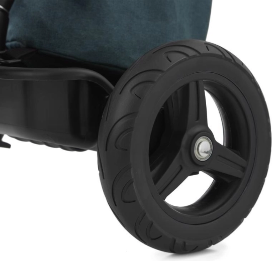 Lekki stelaż ze stopu magnezu i bezobsługowe koła