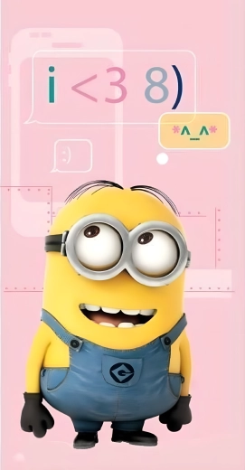 Dziecięcy bawełniany ręcznik kąpielowy Minionki różowy 70 × 140 cm