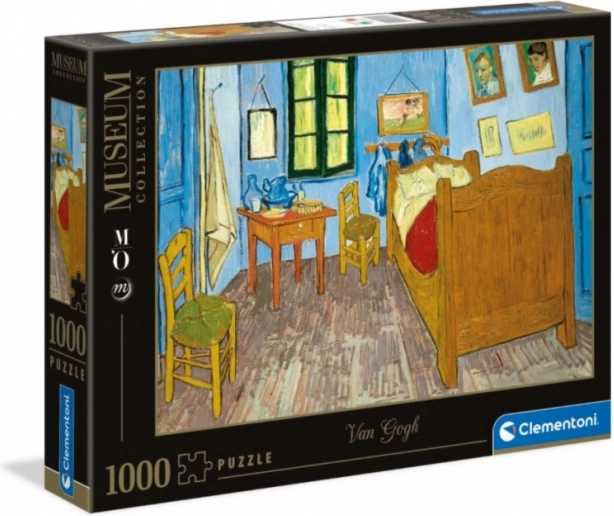 Puzzle 1000 elementów Museum – Sypialnia w Arles Vincenta van Gogha (Clementoni)