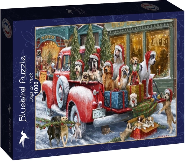Puzzle Bluebird Psy w ciężarówce 1000 elementów