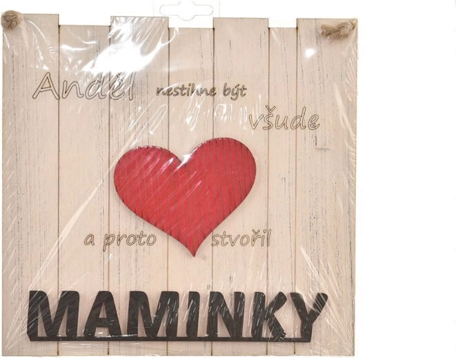 Drewniana tabliczka „Maminky…” 21 × 21 cm