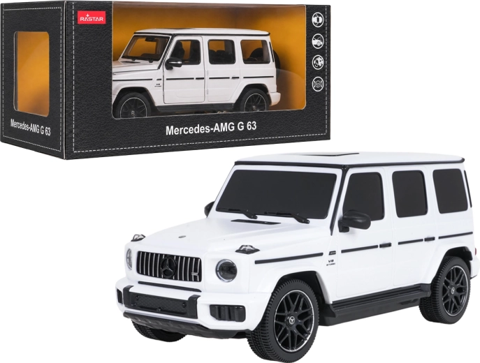 Metalowy model Mercedes-AMG G 63 w skali 1:24, biały RASTAR